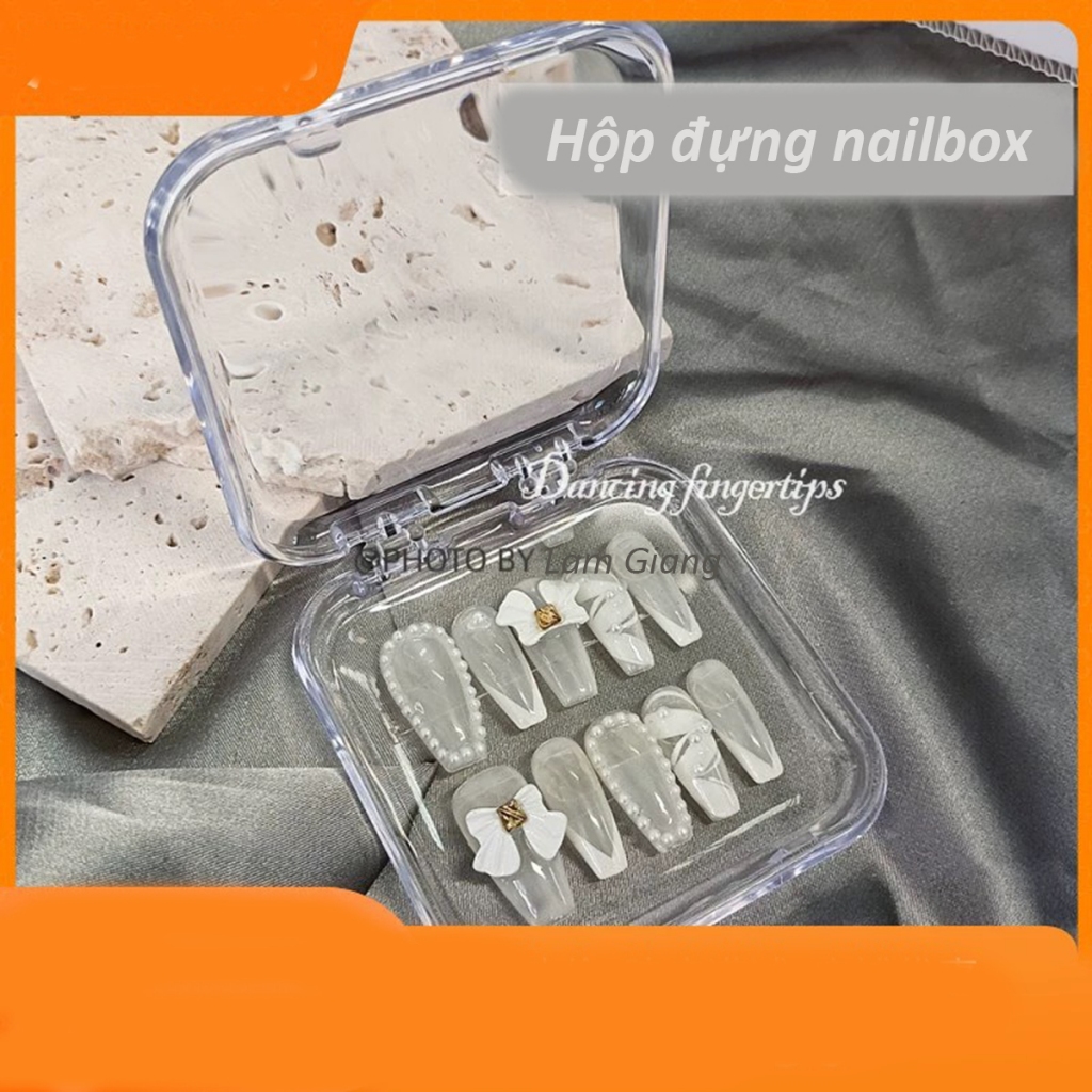 Hộp dựng nailbox chuyên dụng, đựng charm, đá, phụ kiện