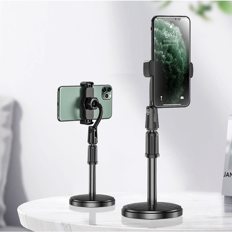 Giá đỡ điện thoại để bàn kẹp điện thoại gậy Livestream Xem Video Xoay 360 Độ
