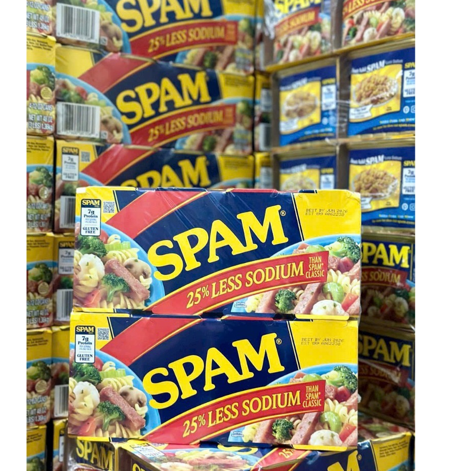 [hàng mới date 09/2026] thit hộp spam 25% less sodium hộp 340 gram ít ...