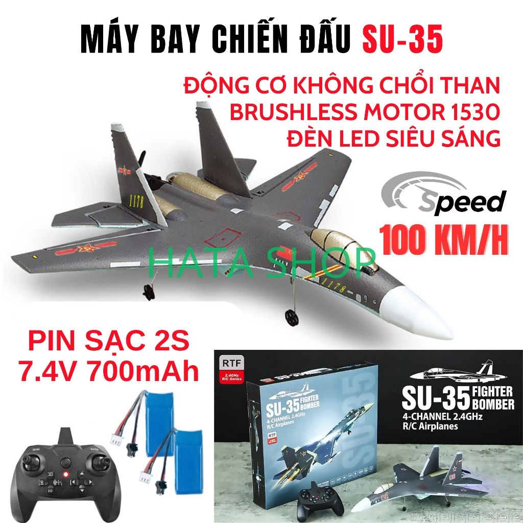SU-35 Máy Bay Chiến Đấu Điều Khiển Không Chổi Than Kênh Tốc Độ