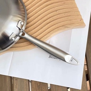 Chảo cạn inox Lunkai [13] 3 lớp dày, bền đẹp, chắc chắn