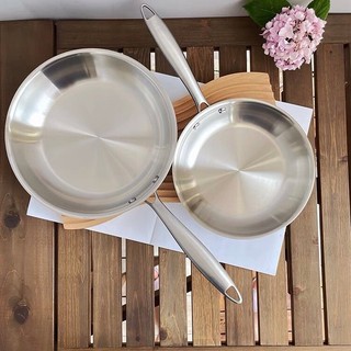 Chảo cạn inox Lunkai [13] 3 lớp dày, bền đẹp, chắc chắn