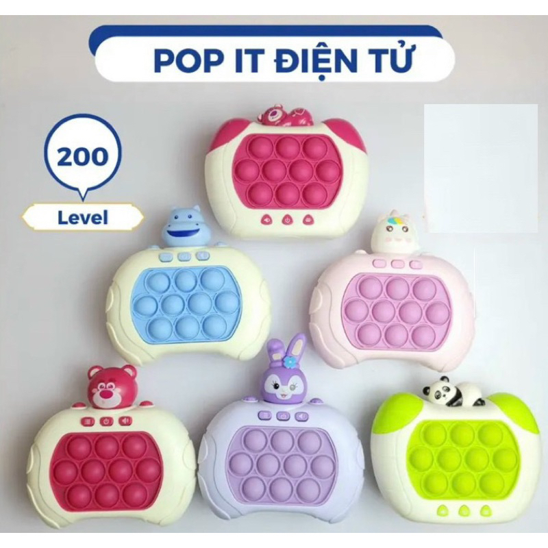 Pop it điện tử thế hệ mới, máy chơi game popit nhiều level có đèn nhạc ...