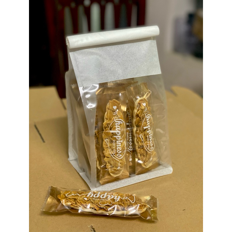 Bánh thuyền hạnh nhân caramel(giòn tan, bùi béo)
