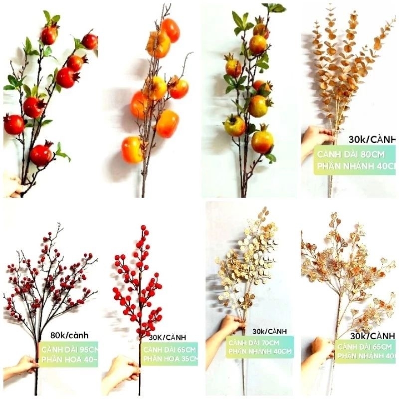 [TRANG TRÍ DECO] CÀNH LỰU/CÀNH HỒNG/CÀNH TÁO ĐỒNG/CÀNH ĐỒNGnhựa trang trí cắm hoa
