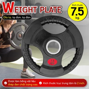 BG - Tạ miếng cao cấp bọc cao su non Thái Lan ( 50mm) 7,5KG , Tạ tay tác động nhiều lên cơ tay
