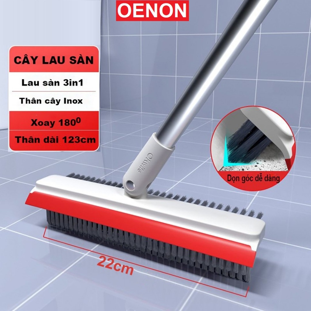 Ảnh Cây Chà Sàn Nhà Tắm OK01 3 Trong 1 Thiết Kế Chà Sàn, Gạt Nước - OENON 1