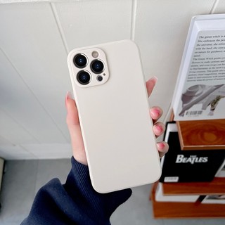 Ốp cạnh vuông nhựa dẻo màu đen và trắng be đầy đủ các dòng cho iphone từ 6 đến 15promax e196