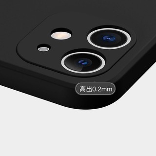 Ốp cạnh vuông nhựa dẻo màu đen và trắng be đầy đủ các dòng cho iphone từ 6 đến 15promax e196
