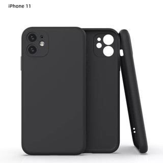 Ốp cạnh vuông nhựa dẻo màu đen và trắng be đầy đủ các dòng cho iphone từ 6 đến 15promax e196