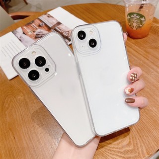 Ốp silicon trong suốt dẻo có bảo vệ cam cho iphone từ 6 7 8 plus x xs xr xsmax 11 12 13 14 15 mini pro plus promax u196