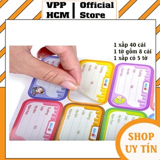 (XẤP 40 CÁI) NHÃN VỞ THIÊN LONG ĐIỂM 10 TP-NBL03 – CHẤT GIẤY DAI MỊN CAO CẤP, HOÀN HẢO