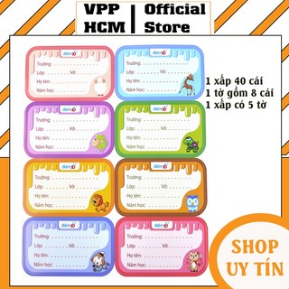 (XẤP 40 CÁI) NHÃN VỞ THIÊN LONG ĐIỂM 10 TP-NBL03 – CHẤT GIẤY DAI MỊN CAO CẤP, HOÀN HẢO