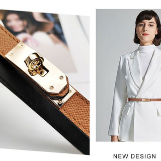Thắt lưng váy nư bản nhỏ khoá kim loại , đai thắt Blazer, dây nịt nữ da thật ,thời trang cao cấp