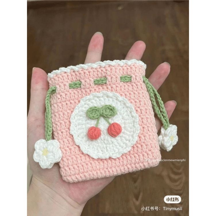 Túi đựng tai nghe,phụ kiện/ Túi rút len | Shopee Việt Nam