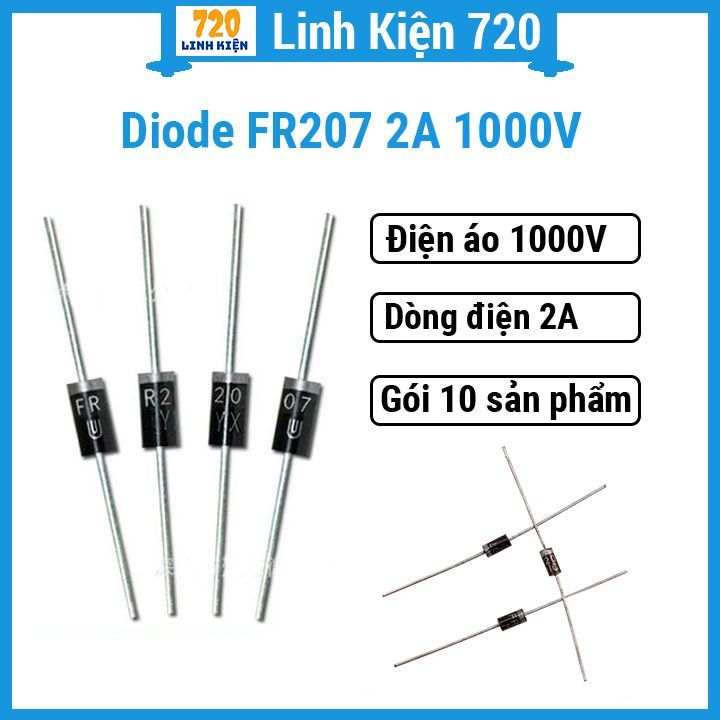 Combo 10 Diode FR207 2A 1000V | Shopee Việt Nam