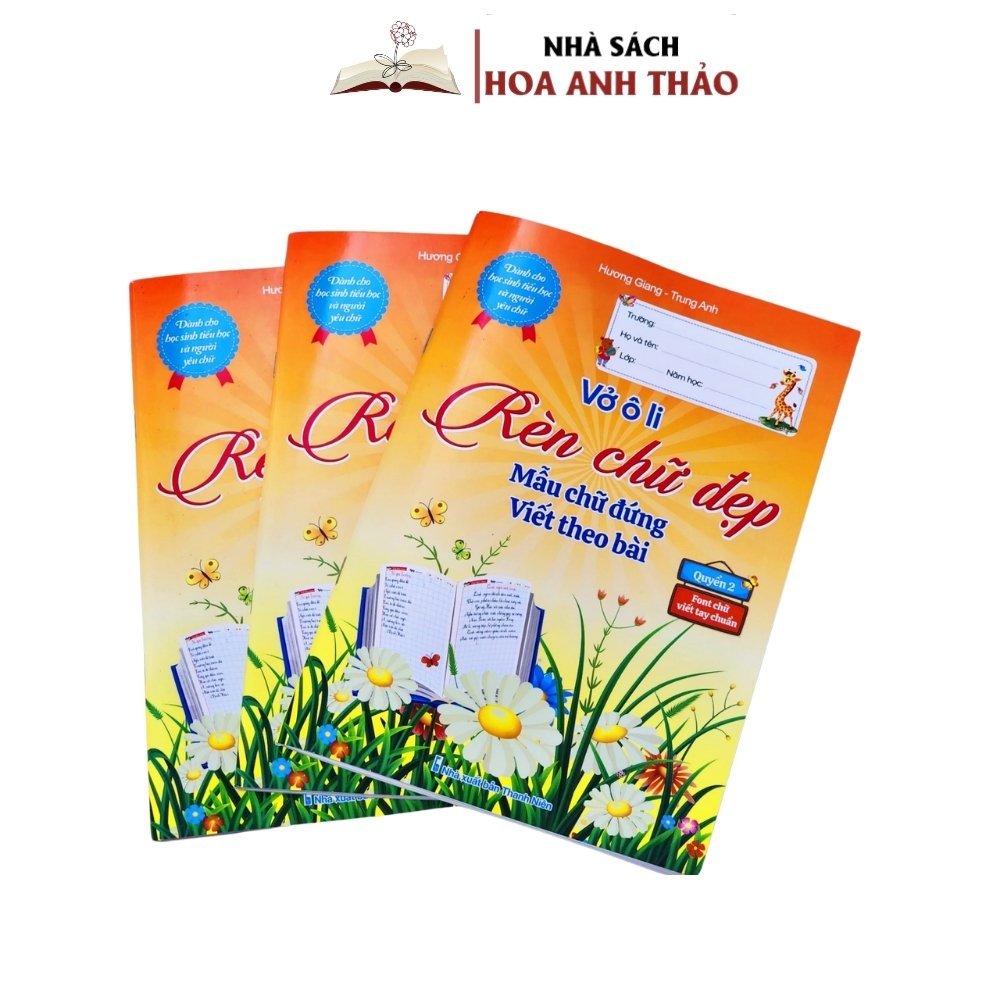 Ảnh Sách - Vở Ô Li Rèn Chữ Đẹp Mẫu Chữ Đứng Viết Theo Bài Dành Cho Học Sinh Tiểu Học Và Người Yêu Chữ 2