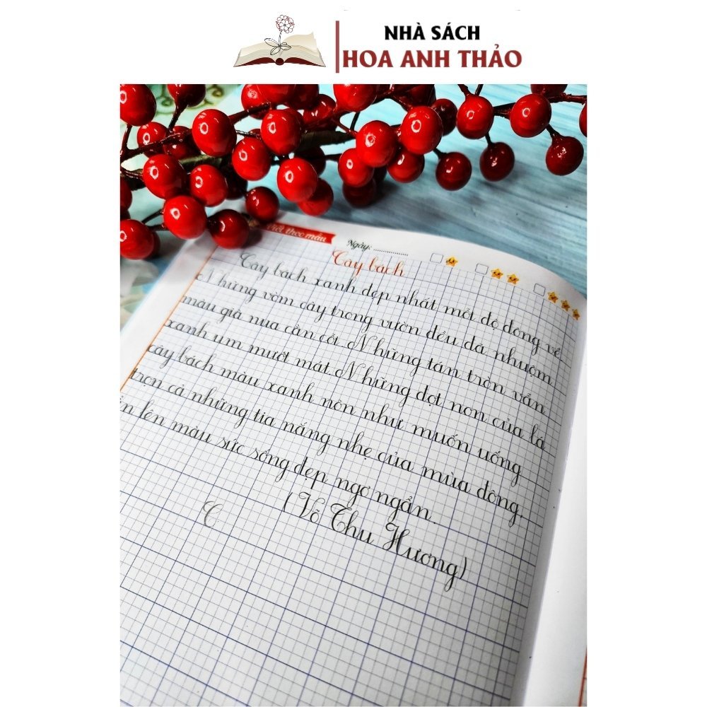 Ảnh Sách - Vở Ô Li Rèn Chữ Đẹp Mẫu Chữ Đứng Viết Theo Bài Dành Cho Học Sinh Tiểu Học Và Người Yêu Chữ 4