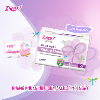 Băng vệ sinh Diana Sensi hàng ngày kháng khuẩn gói 20 miếng, 40 miếng _Ichimall