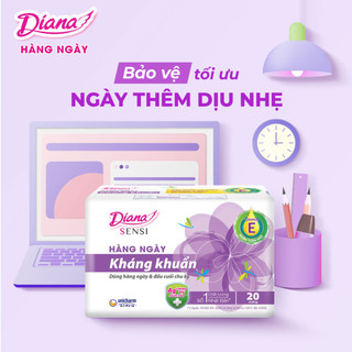 Băng vệ sinh Diana Sensi hàng ngày kháng khuẩn gói 20 miếng, 40 miếng _Ichimall