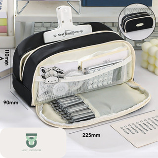 Túi Đựng Bút Bằng Vải Canvas Dù Nắp Lật Đa Năng Sức Chứa Lớn_JOY OFFICE