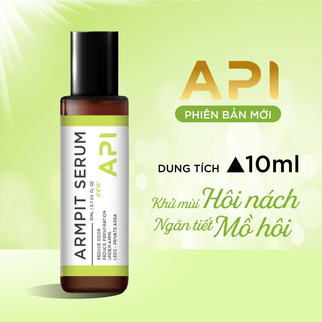 Son nách API, Khử mùi hôi nách API, Lăn khử mùi ngăn tiết mồ hôi 10ml,chính hãng