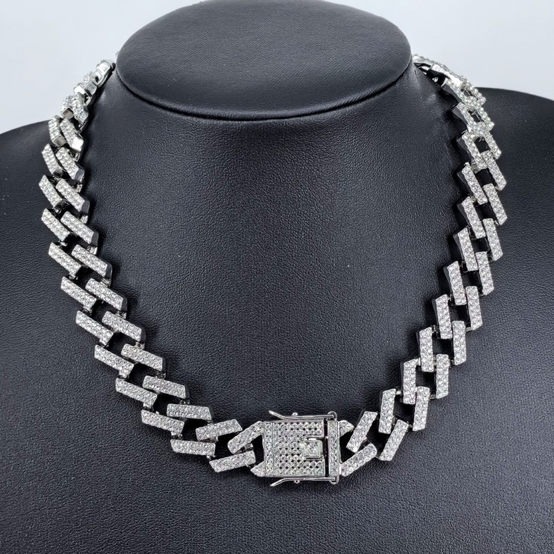(Tặng nhẫn) Combo vòng cổ và lắc tay đính đá zircon ver 3