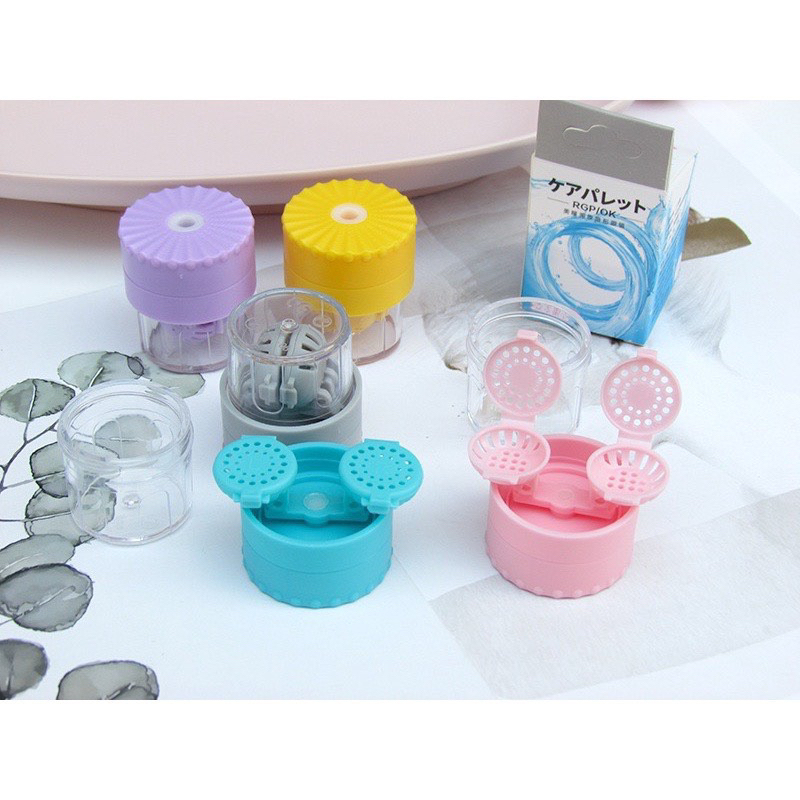 Máy rửa lens Pin - cốc rửa lens tay và dây rút Muneye angel  eye