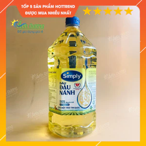 Dầu đậu nành Simply 2L tốt cho tim mạch, không sợ chất béo