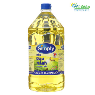 Dầu đậu nành Simply 2L tốt cho tim mạch, không sợ chất béo