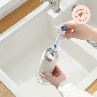 Cọ mút ( xốp) rửa bình sữa loại cao cấp có thể thay thế đầu