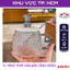 Ly thủy tinh nắp gấu chịu nhiệt độ cao, dung tích 260ml, kèm muỗng siêu tiện dụng