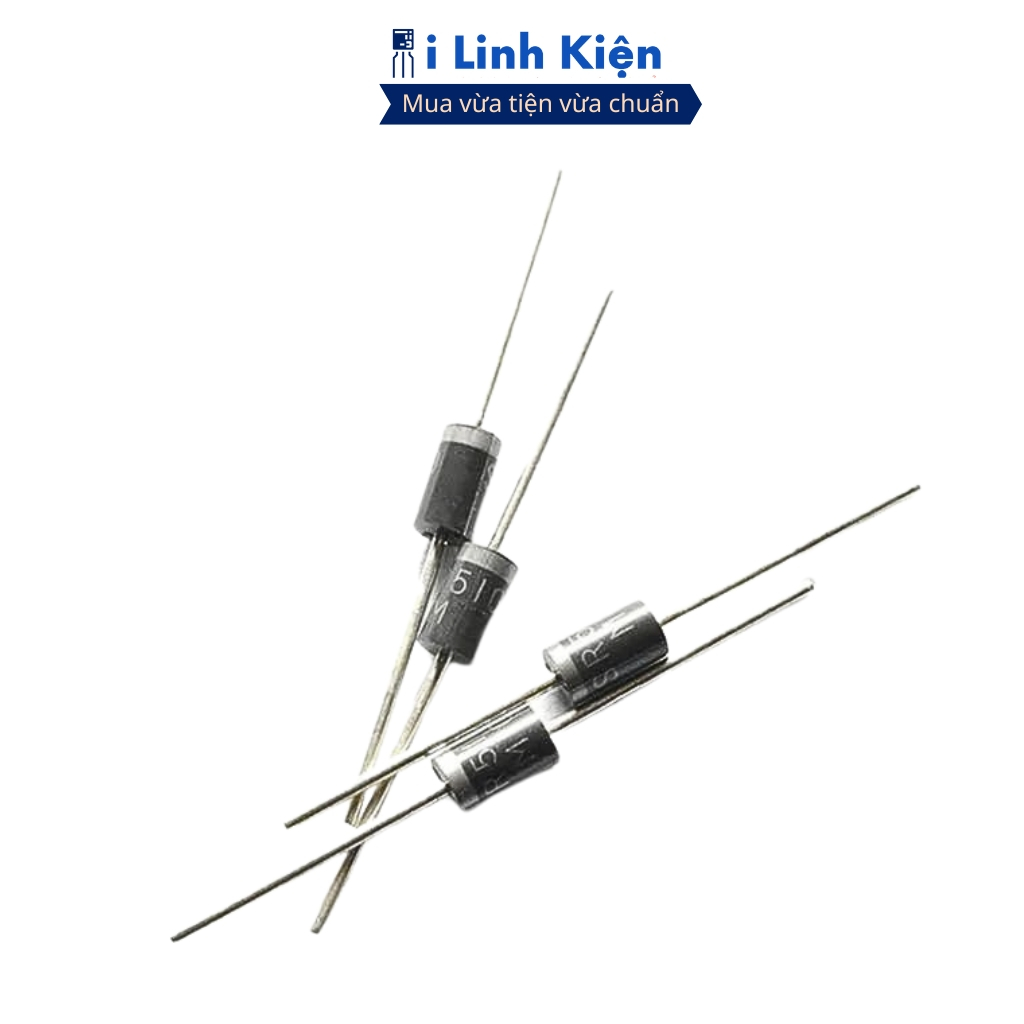 [Combo 10] SR5100 Diode Schottky 5A 100V DO-27 chính hãng đóng dây ilinhkien