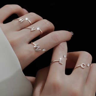 Nhẫn bạc nữ N Initial Ring Silver 8270 - Nhẫn bạc ta cao cấp