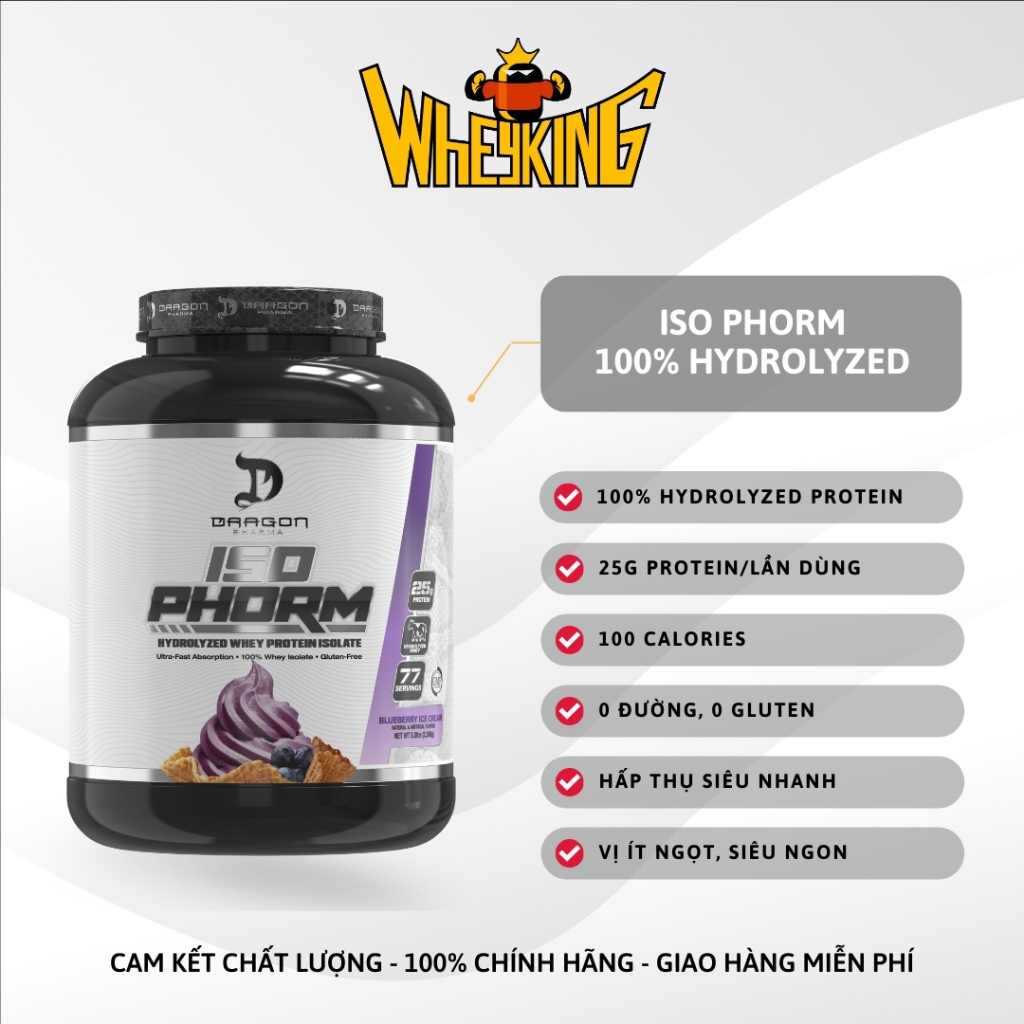 ISO PHORM 100% hydrolyzed whey protein isolate 79 servings | Shopee ...