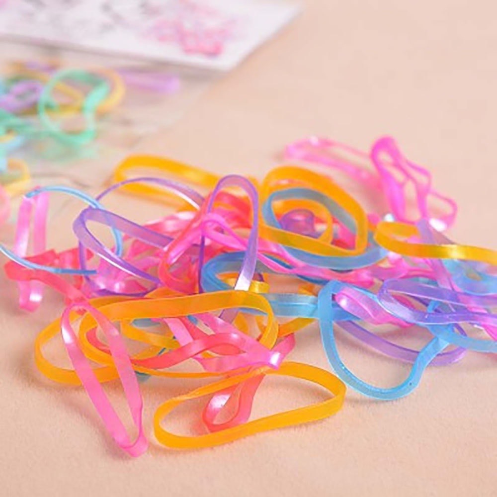 [QUÀ TẶNG KHÔNG BÁN] Chun buộc tóc siêu dai nhiều màu sắc bản nhỏ - túi 10g
