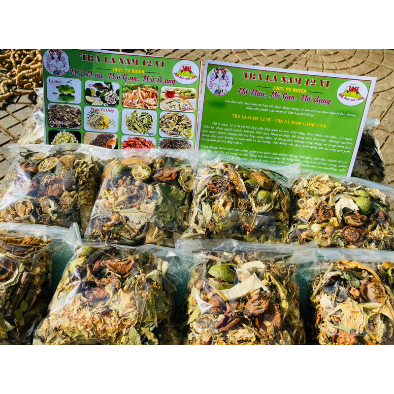 Trà Lá Nam 12 Vị – Thảo Mộc Tự Nhiên – Hãm Trà Uống Hàng Ngày, Thơm Dễ Uống