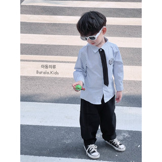 Áo sơ mi DÀI TAY cho bé trai Batala kids phong cách Hàn quốc 3 MÀU TRẮNG GHI XANH cho bé từ 10-20kg