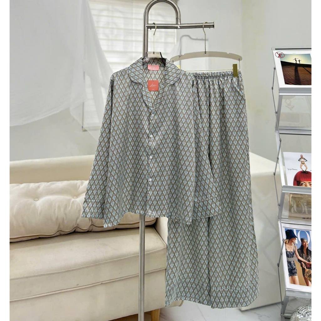 Bộ ngủ xinh mặc nhà/ Bộ Pijama cao cấp cho Nữ Ladder & Láde tay dài ...