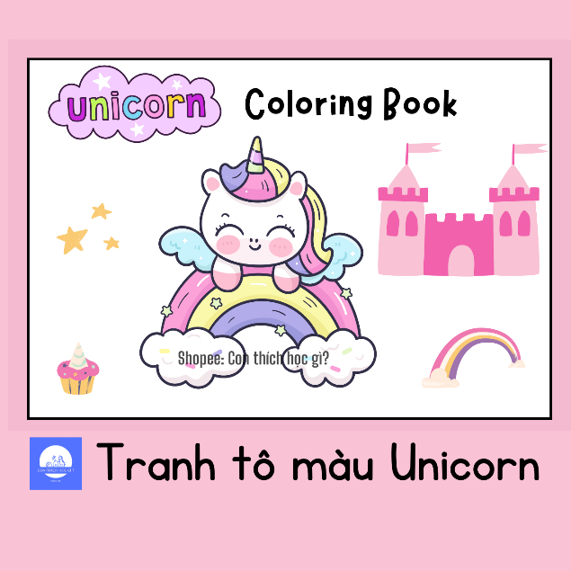 Tranh tô màu UNICORN - Set 8 Tranh | Shopee Việt Nam