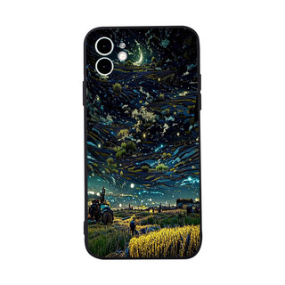 Ốp lưng iphone BVC tranh vanga trời đêm Cho Iphone 15 13 14 12 11 Pro  MAX X XR  XS MAX 7 8P 6S q7303