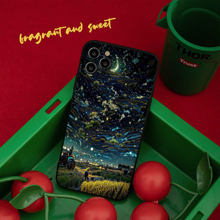Ốp lưng iphone BVC tranh vanga trời đêm Cho Iphone 15 13 14 12 11 Pro  MAX X XR  XS MAX 7 8P 6S q7303
