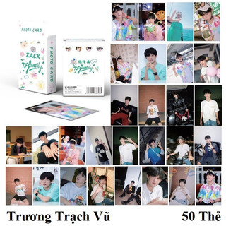 (sẵn-2 mẫu) Trương Trạch Vũ / TF Gia tộc | Hộp thẻ card laser 50 tấm | Lomo lomocard Zhang Ze Yu