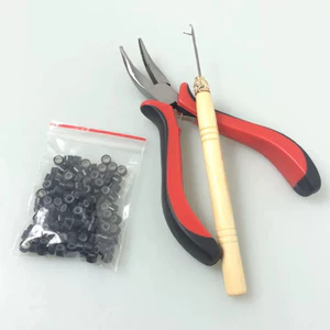 Chỉ Nối Tóc Lông Vũ, Dụng Cụ Nối Tóc, Que Móc Tự Nối Tóc Qiqishop