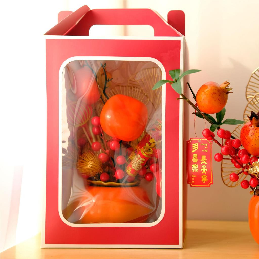 Hộp đựng quà hình vali, mặt hộp trong suốt