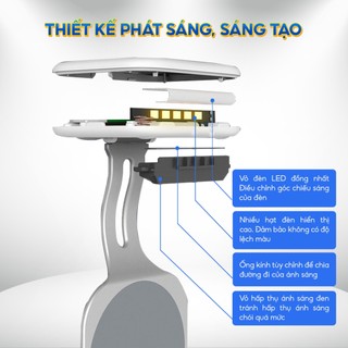 Đèn treo bảo vệ mắt cho điện thoại di động P6S MagSafe siêu mỏng, không dây, hợp kim nhôm chống cận thị, mỏi mắt
