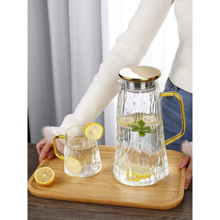 Bình đựng nước Nắp inox bằng thủy tinh chịu nhiệt có nắp dung tích 1800ml