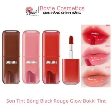 Son Tint Bóng Black Rouge Glow Bokki Tint Full màu