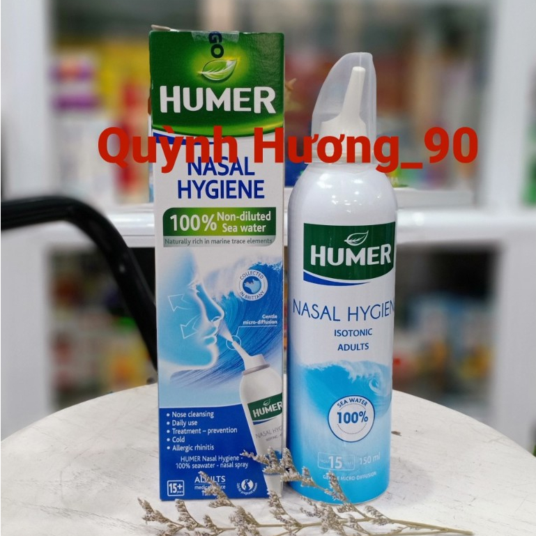 Xịt mũi Humer Nasal Hygiene Adults giúp làm sạch mũi,cho mũi thông ...