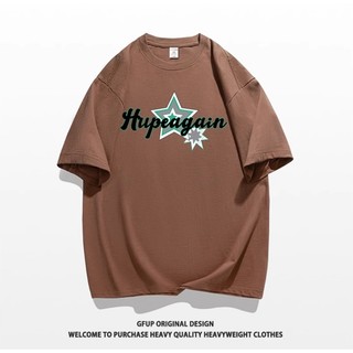 Áo Phông Nam Nữ Form Rộng Phối Chữ HUPEAGAIN 1897 Hai Mặt Sành Điệu Phong Cách Trẻ Trung, Chất Vải Cotton Khô Mát Mẻ